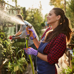 Bamllum Gardening Gloves demonstrating grip while using tools