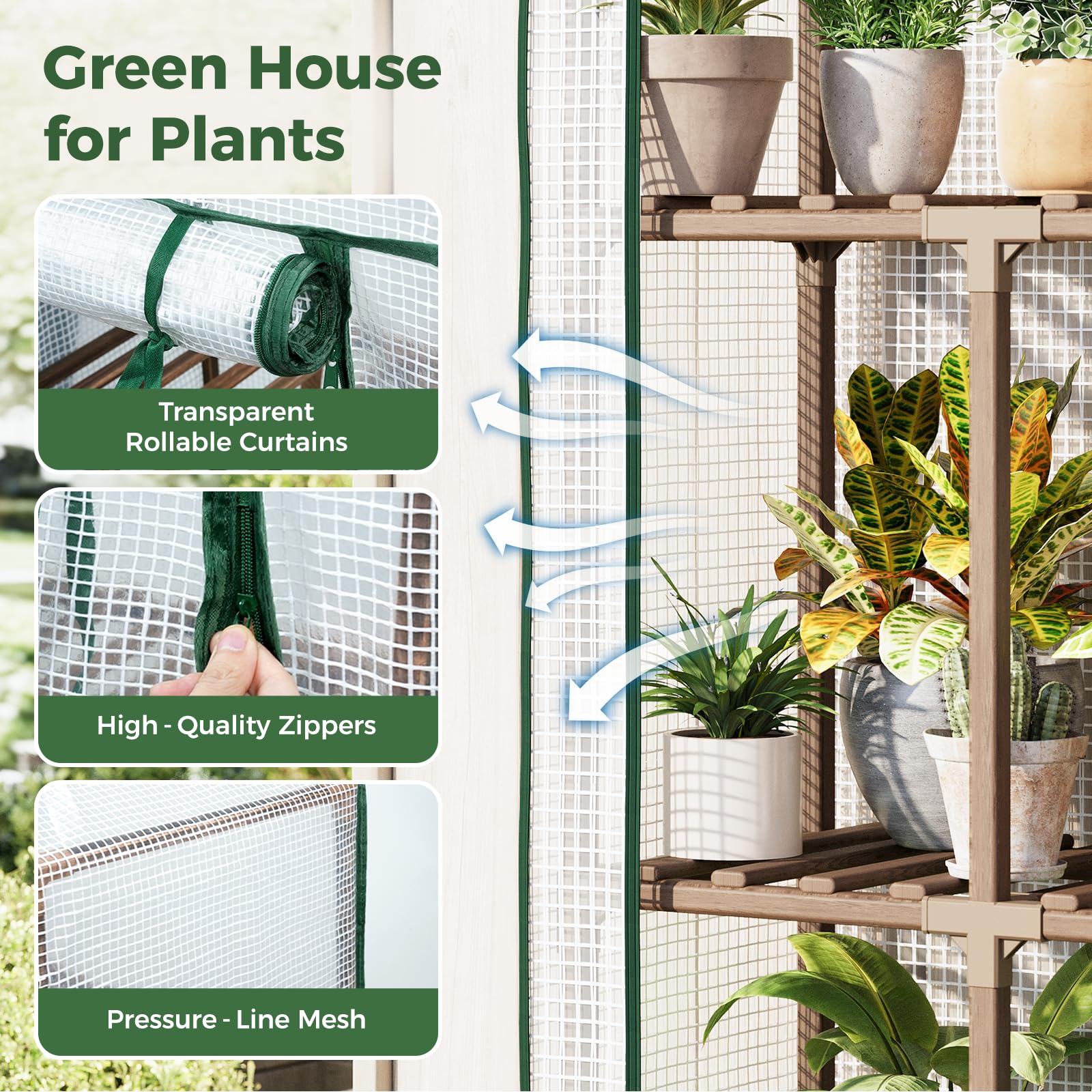 Bamworld Greenhouse setup in a sunroom