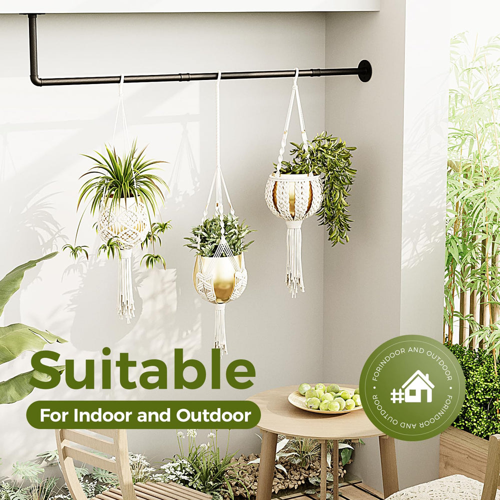 Bamworld Hanging Planter displayed in a living room setting