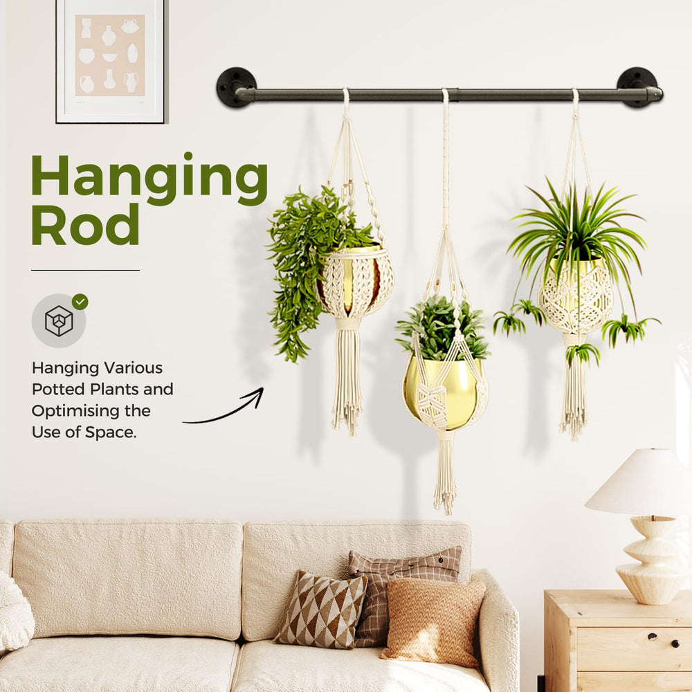 Bamworld Hanging Planter in a living room setting