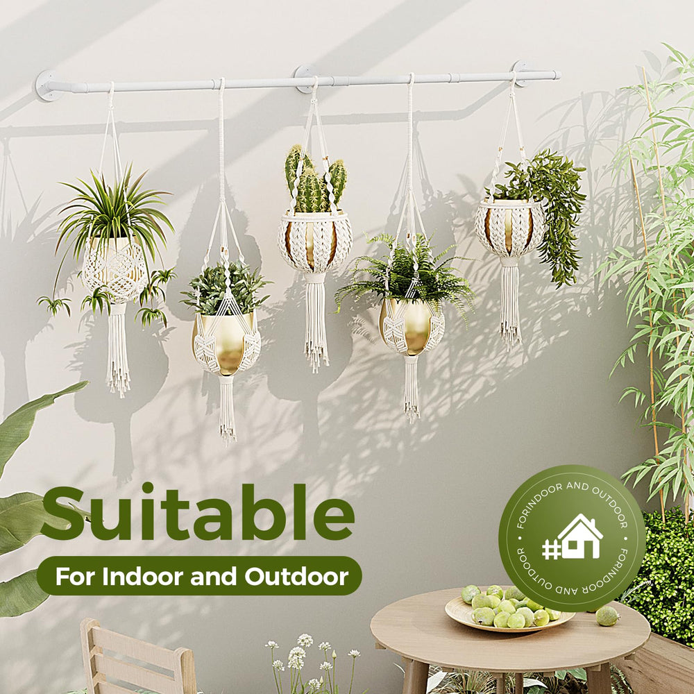 Bamworld hanging planters in a bright indoor setting