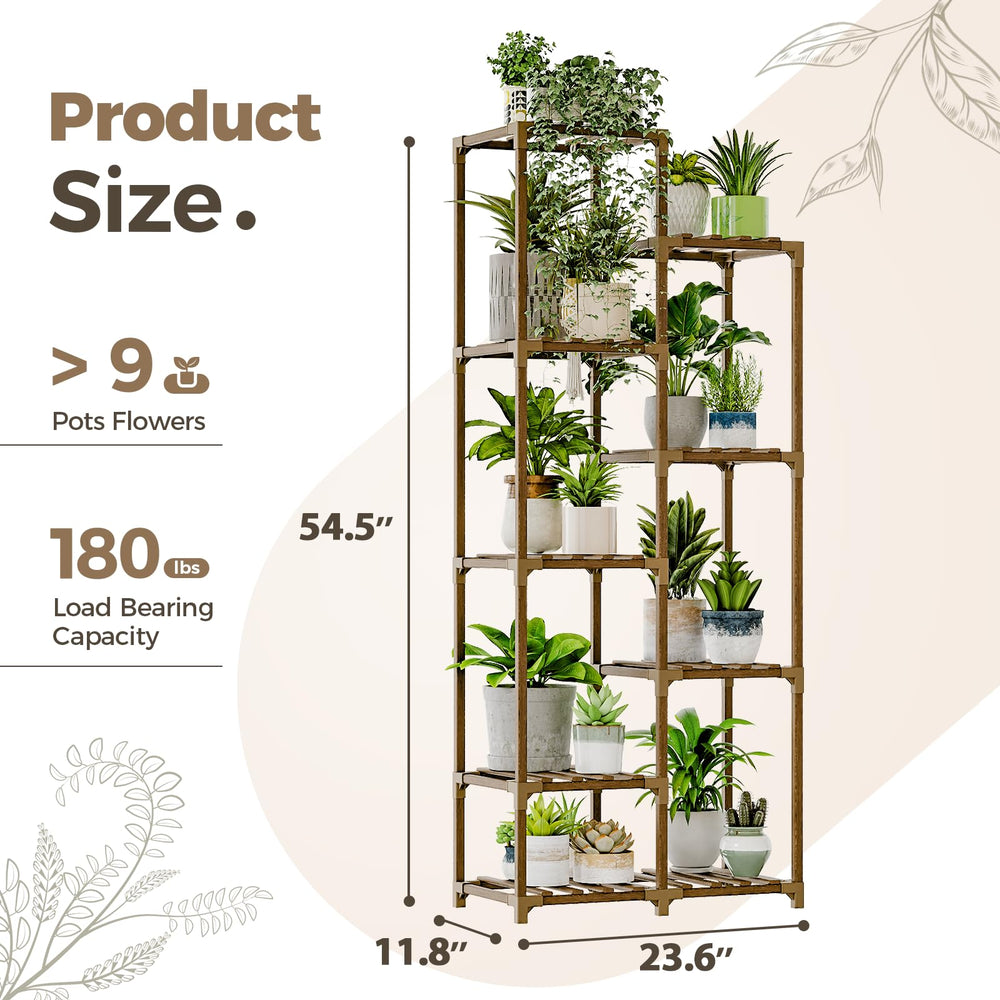 Bamworld plant stand assembled with clear instructions