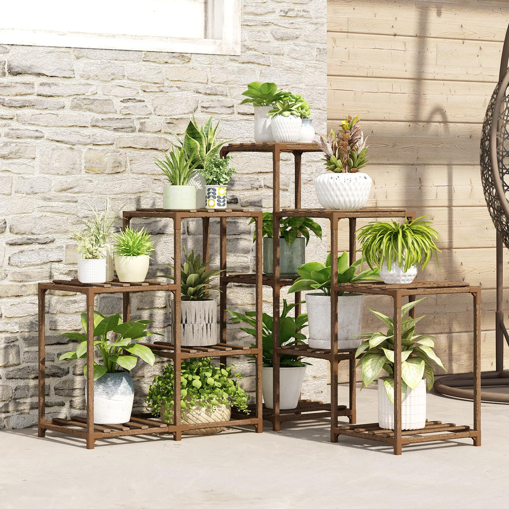 Bamworld Plant Stand detailed view of plastic joints