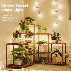 Bamworld Plant Stand side view with warm light ambiance