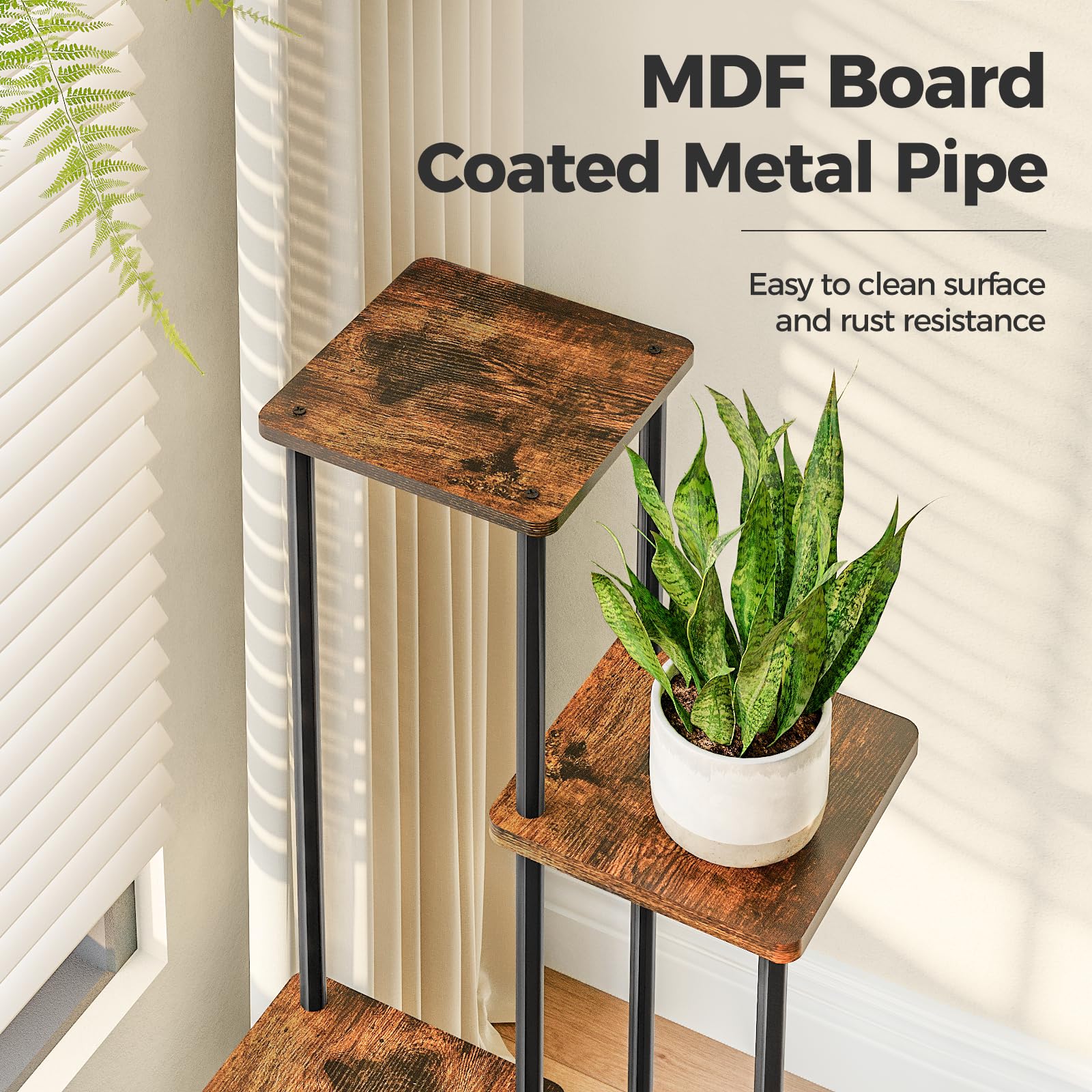 Bamworld Small Plant Stand 4 Tier with instructions and tools