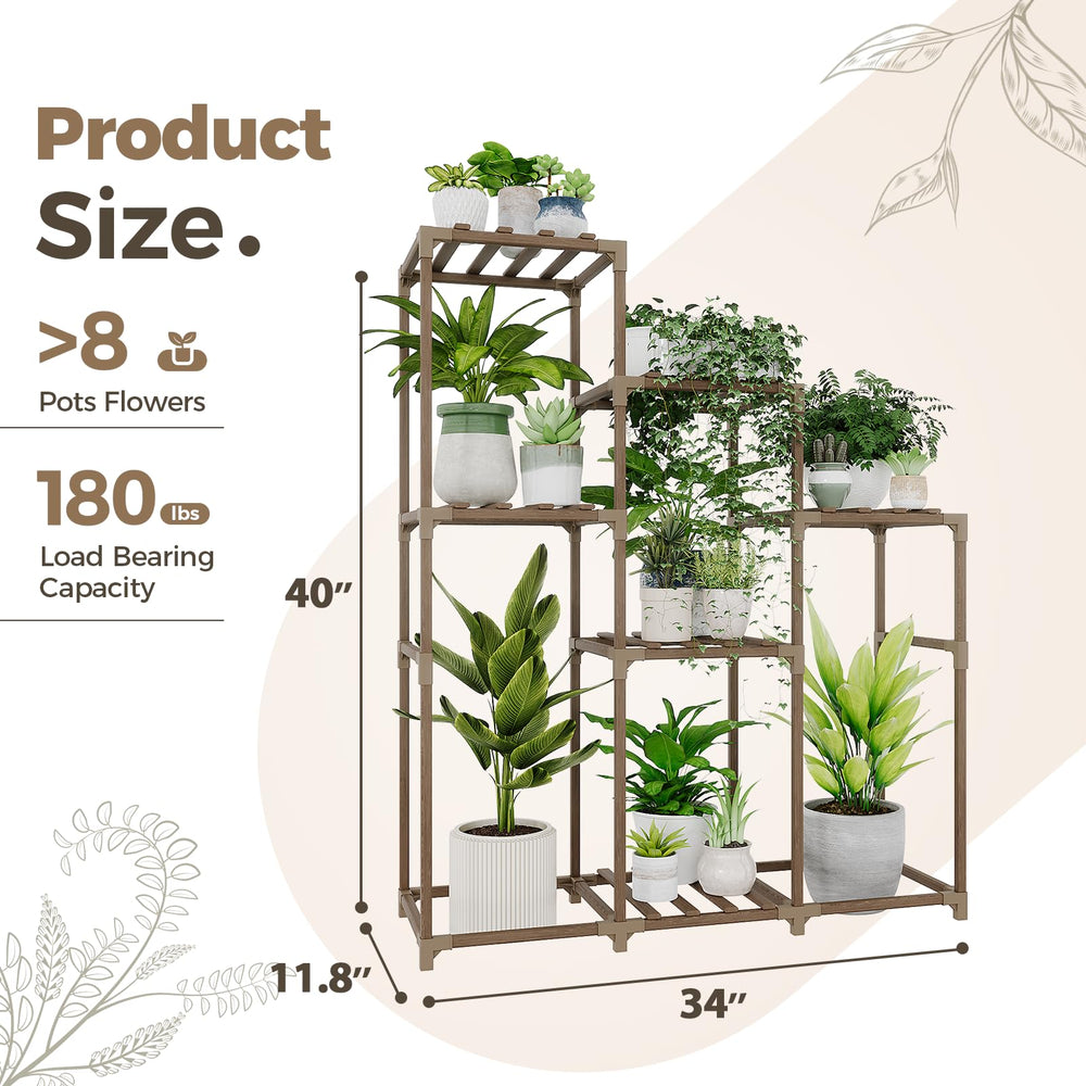 Bamworld Tall Plant Stand details of wood finish
