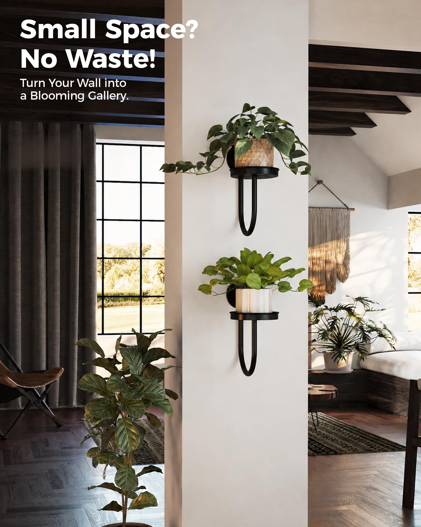 Bamworld Wall Plant Holder installation kit and anchors