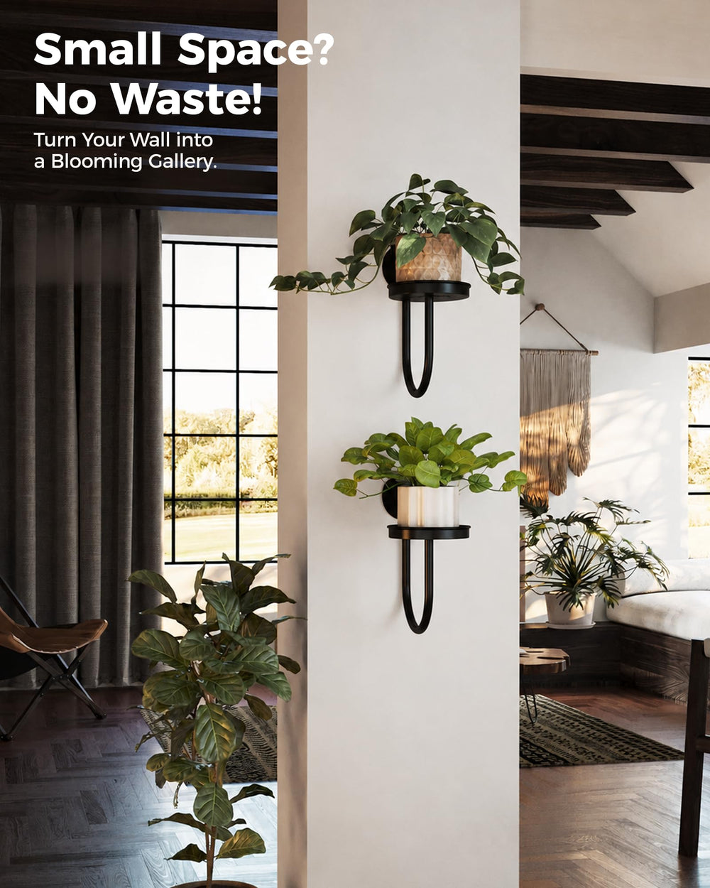 Bamworld Wall Plant Holder installation kit and anchors