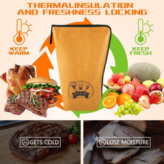 BANGIE insulated BBQ blanket with a brisket inside
