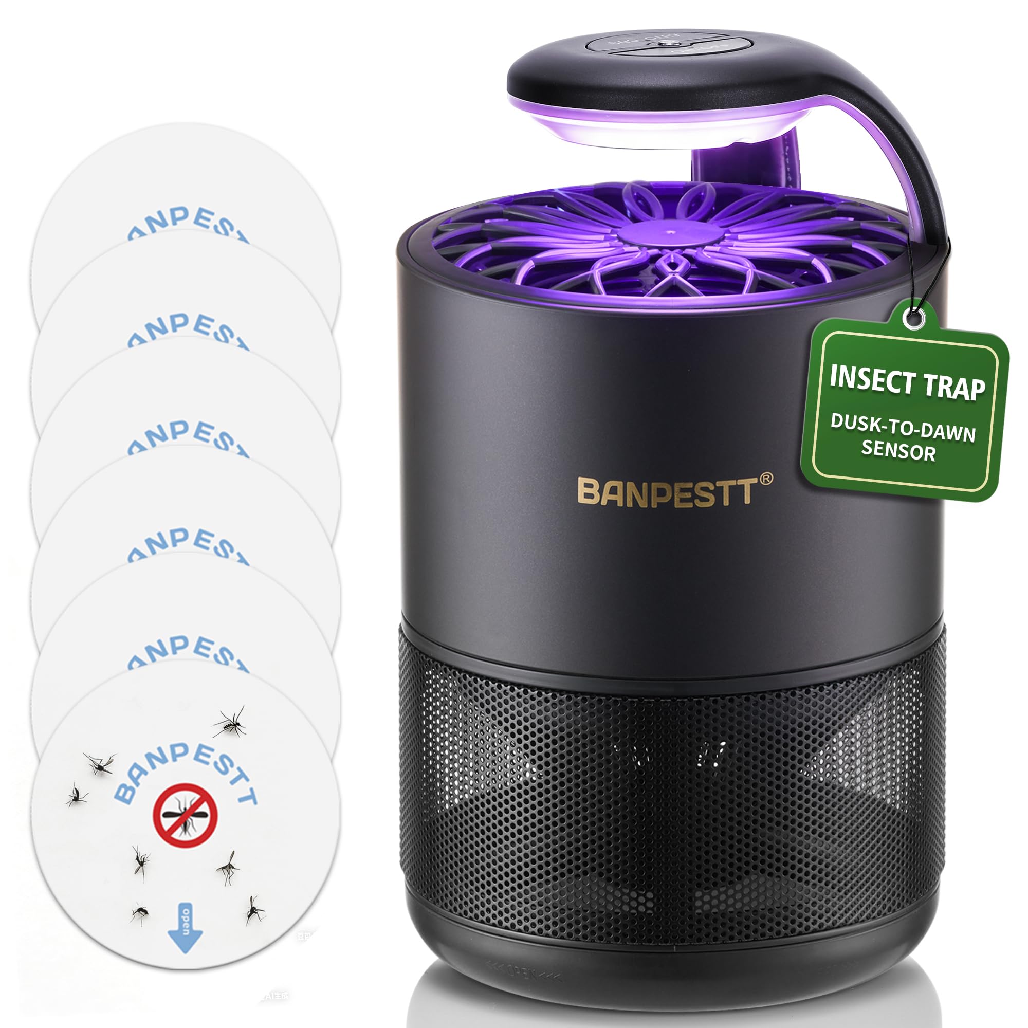 BANPESTT Indoor Insect Trap front view in black