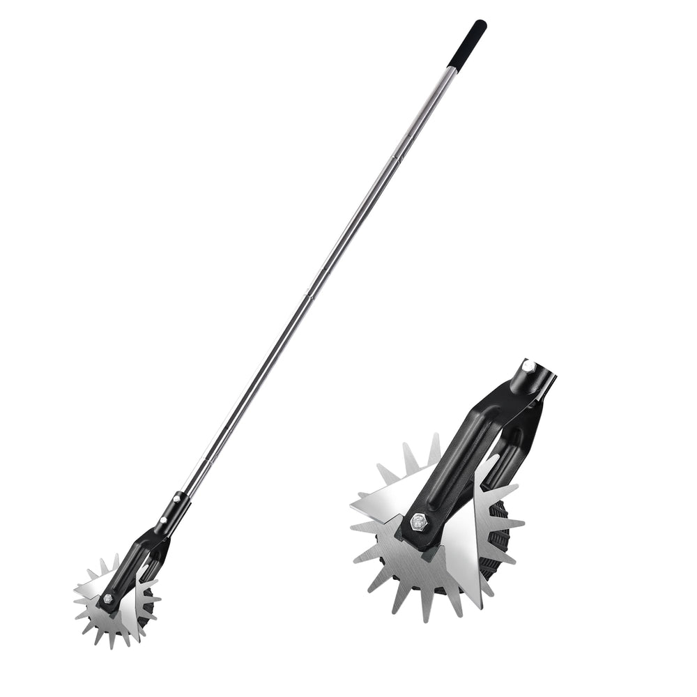 BARAYSTUS Wheel Rotary Edger side view with black handle