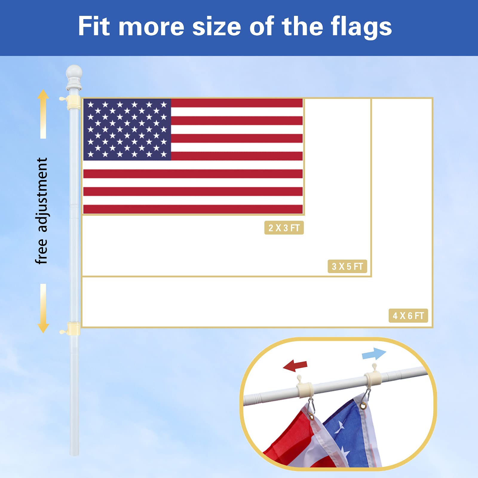 Barcetine flag pole in outdoor setting with a flag