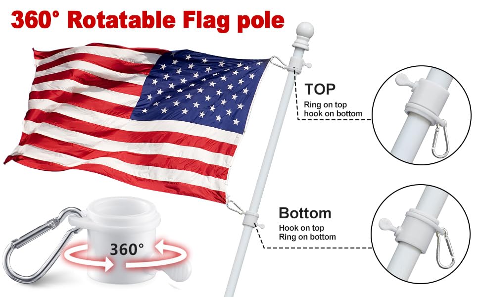 Barcetine flag pole packaging with specifications