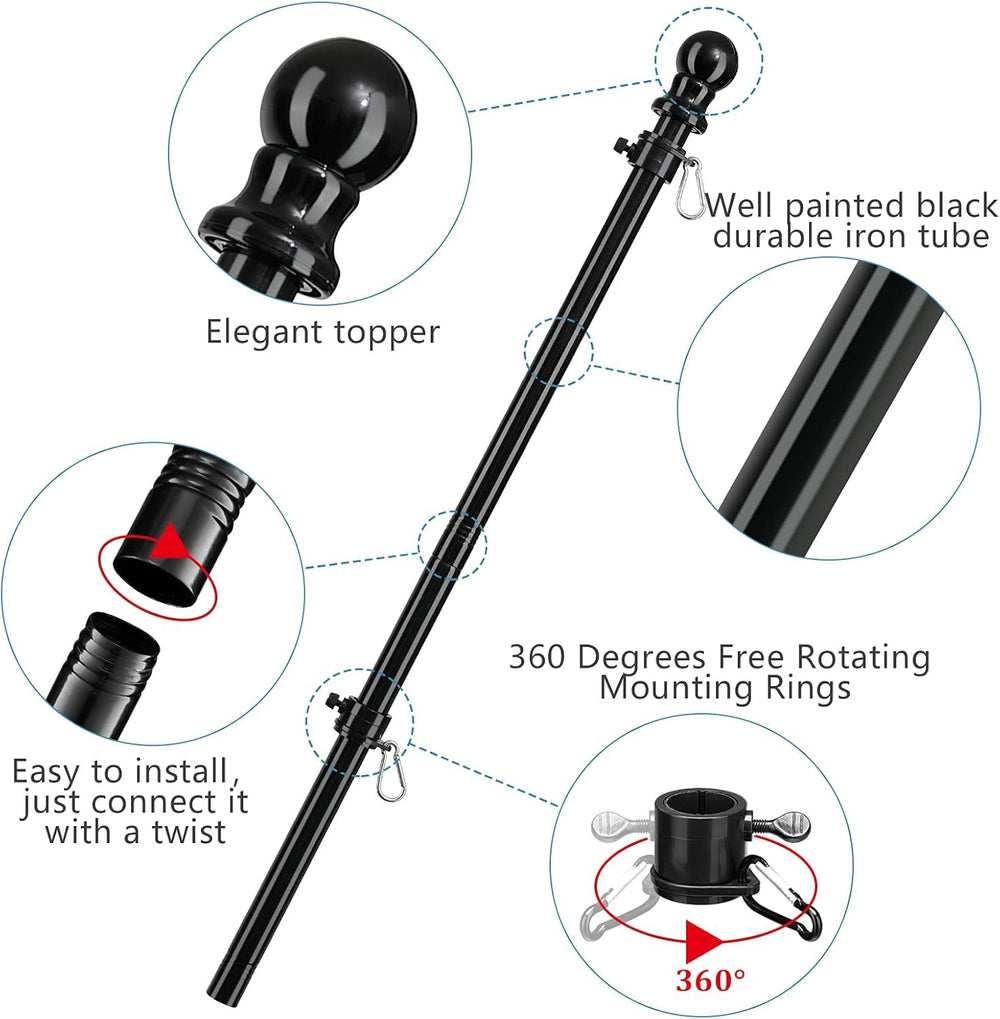 Barcetine flag pole suitable for commercial use