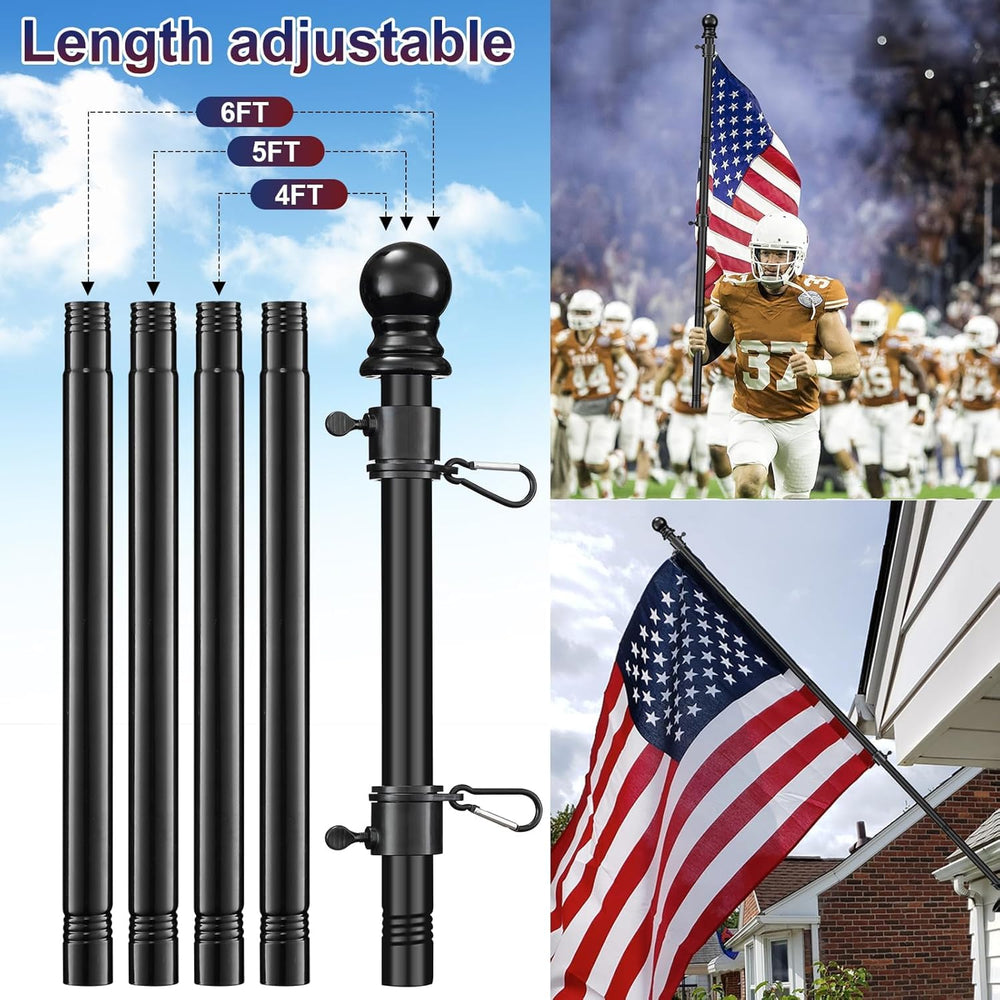 Barcetine stainless steel flag pole close-up