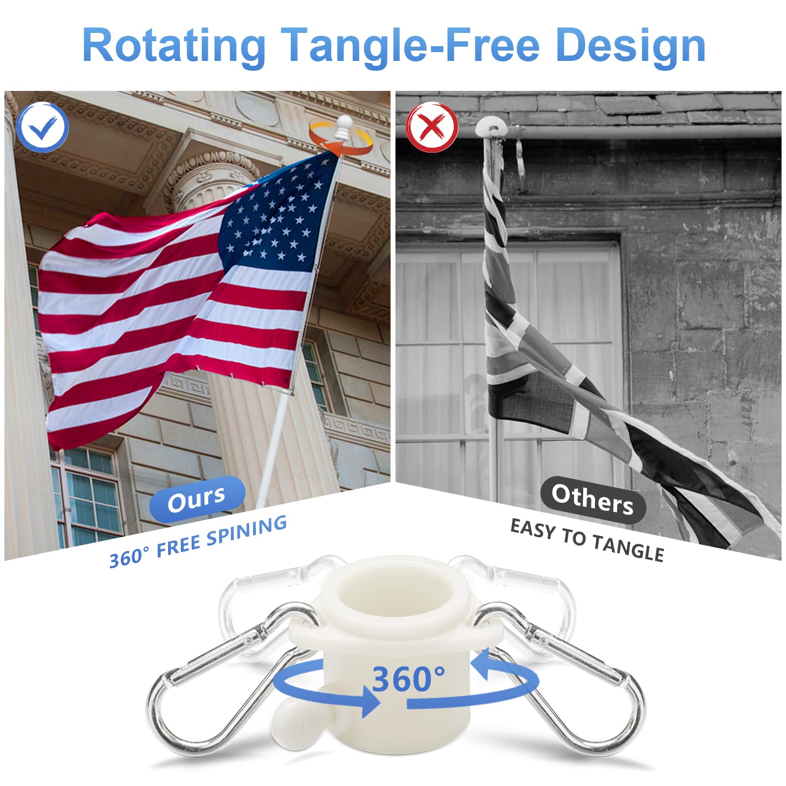 Barcetine stainless steel flag pole detail