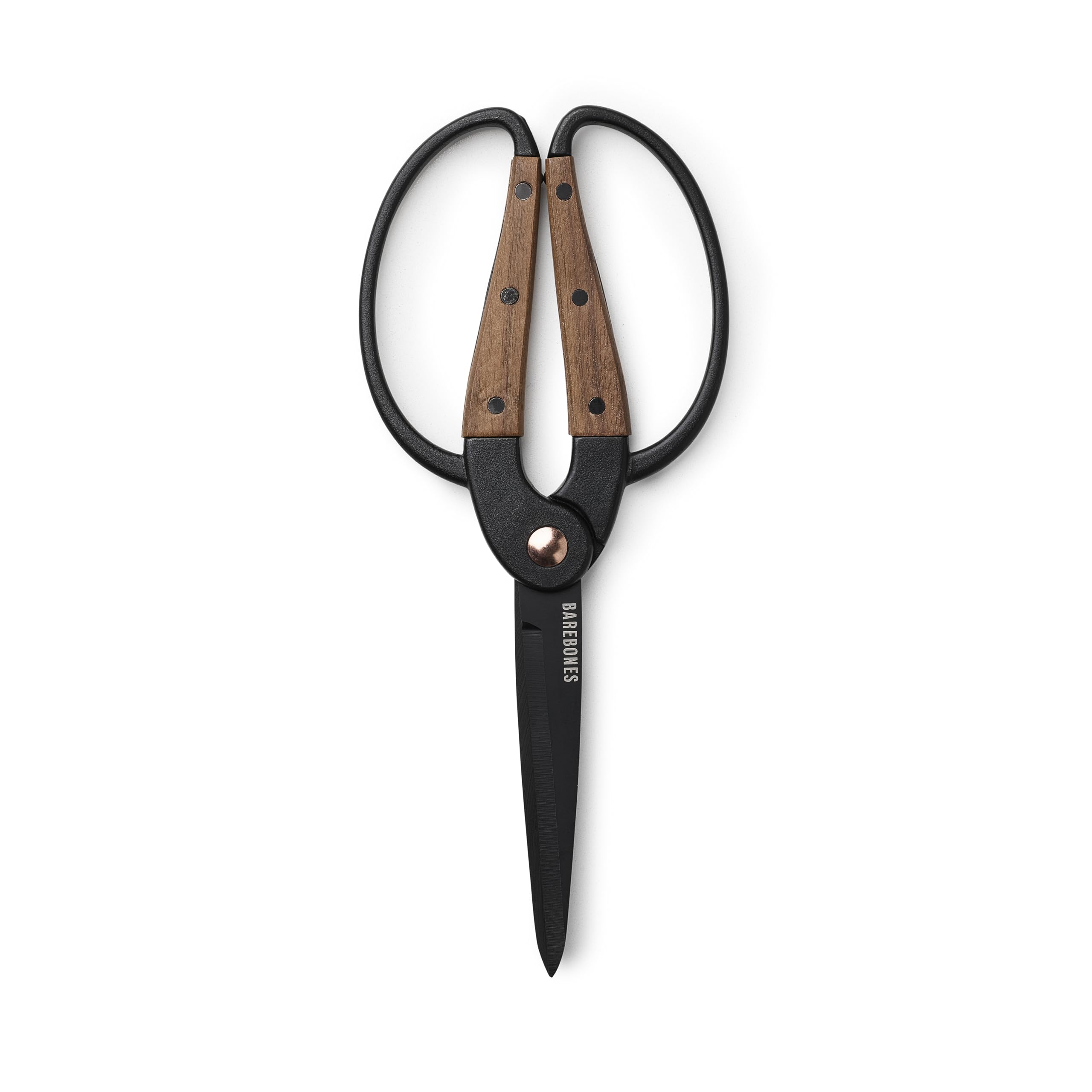 Barebones Garden Scissors front view with wide handles