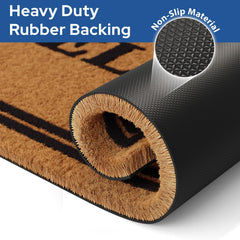 Barnyard Designs Doormat side view showing non-slip backing