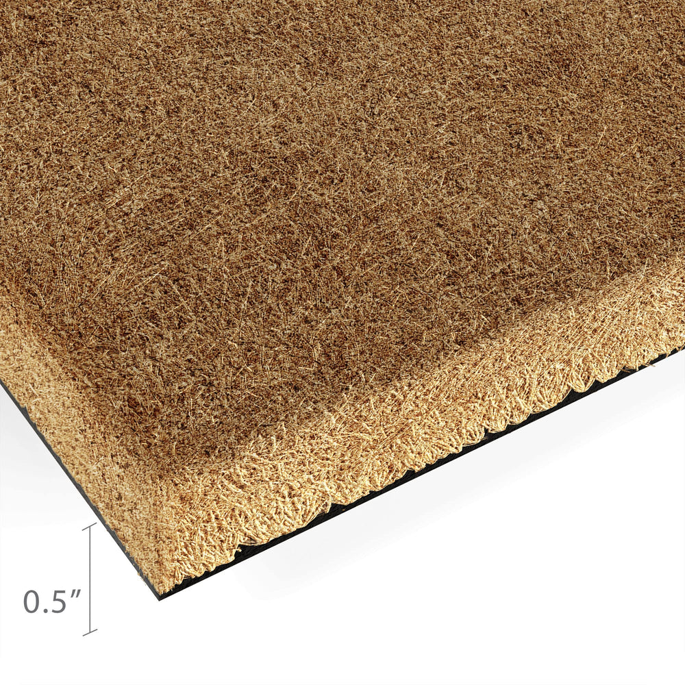 Barnyard Designs Welcome Mat showcasing its polyester material