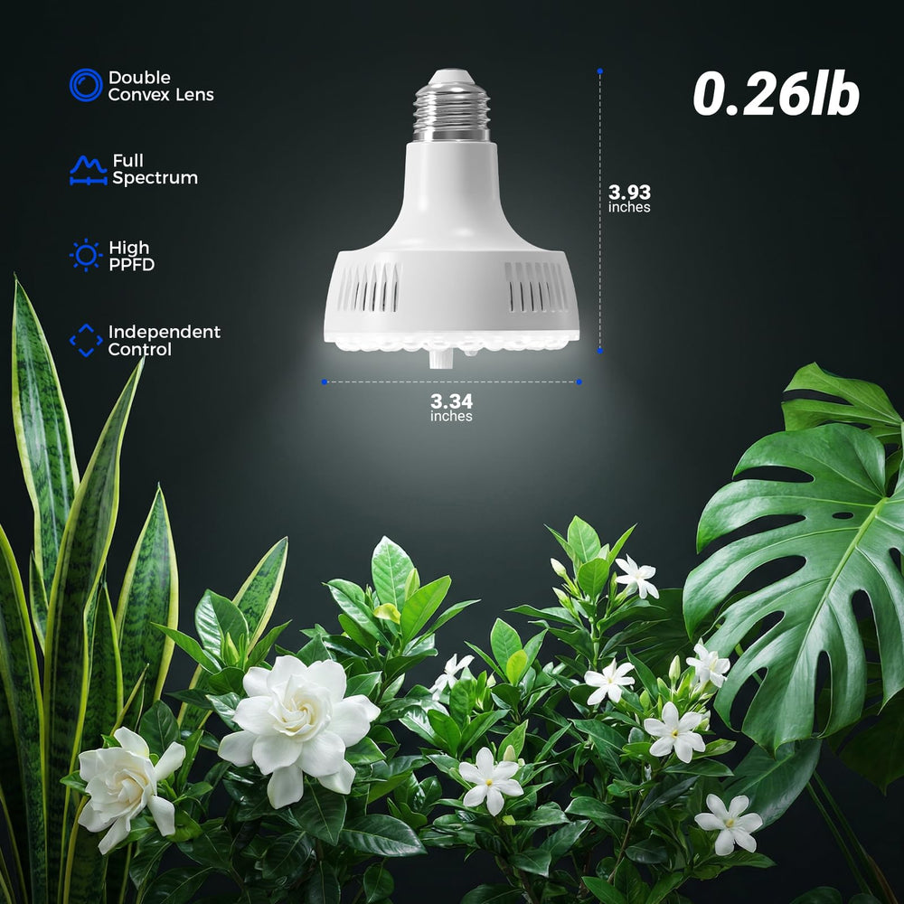 Barrina Grow Light Bulb close-up showing E26 base