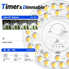 Barrina Grow Light Bulb showing E26 base compatibility