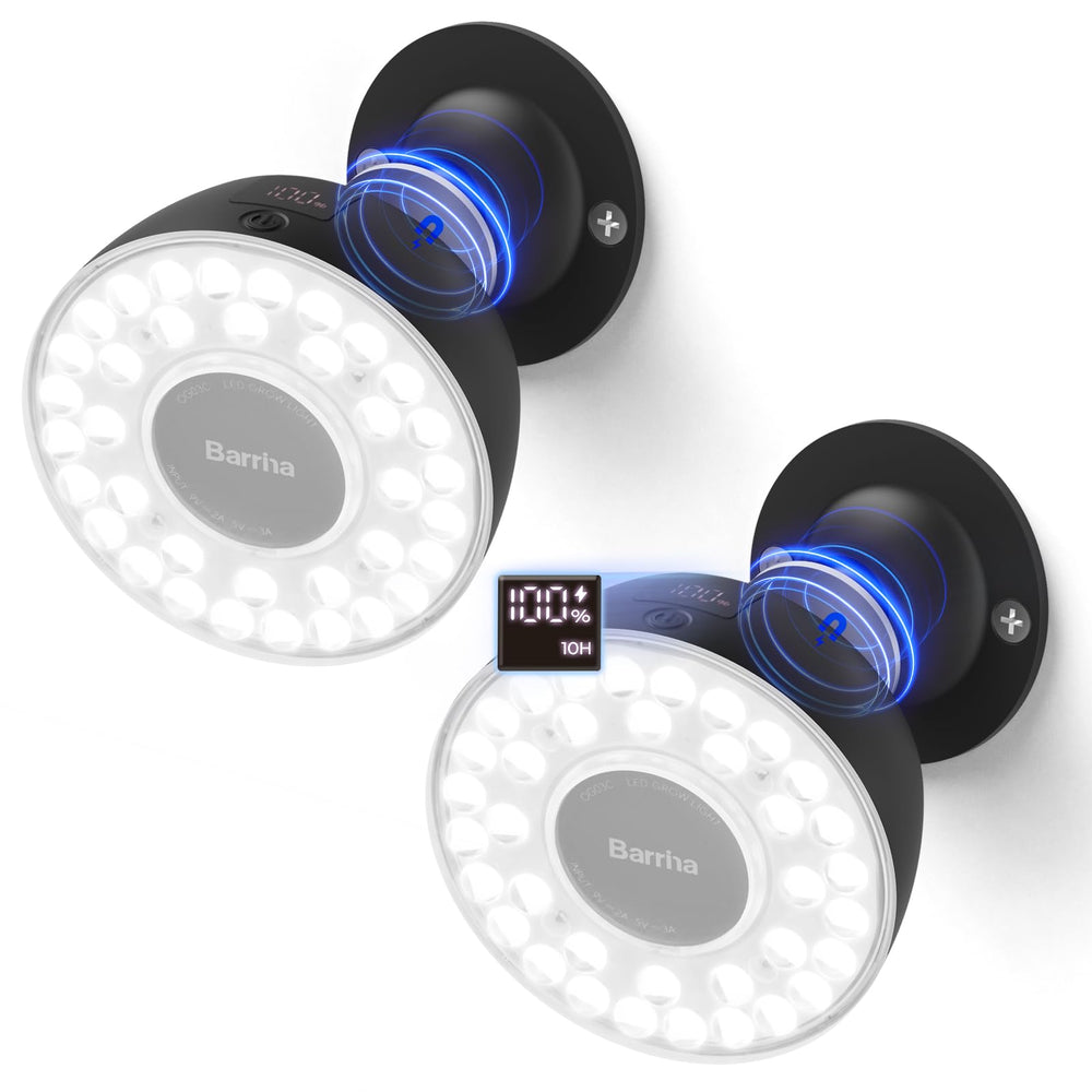 Barrina OG03C rechargeable puck grow light front view