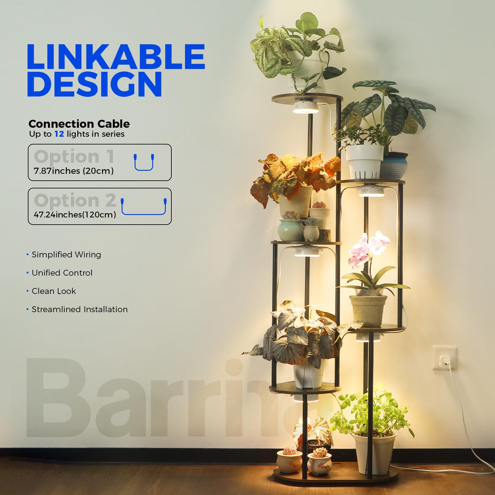 Barrina OG09 Puck Grow Light side view showing compact design
