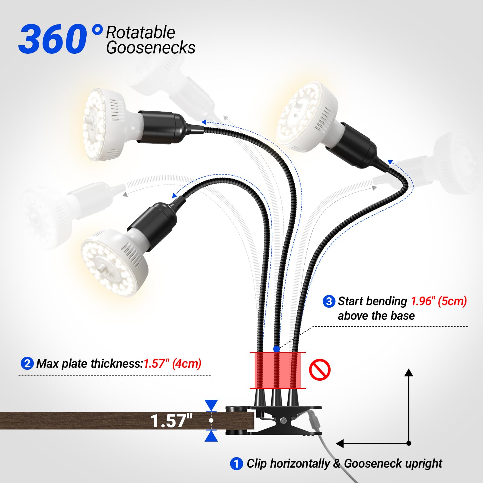 Barrina OG11A3 full spectrum grow light in use with indoor plants