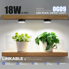 Barrina Puck Grow Light 18W connected with other lights
