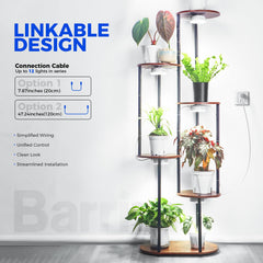 Barrina Puck Grow Light OG09 showing linkable design with cables