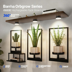 Barrina Puck Grow Light with USB Type-C charging cable