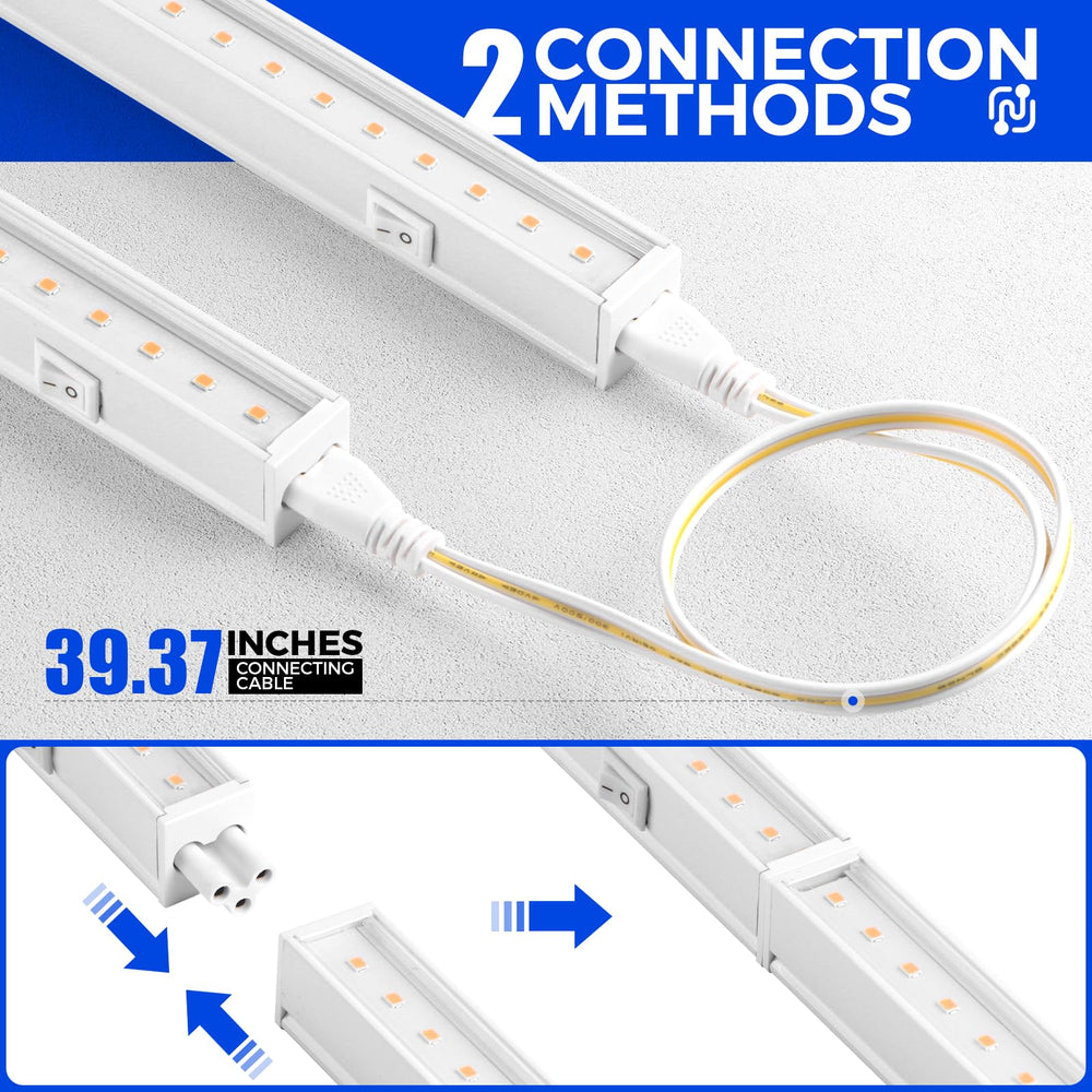 Barrina T5 Grow Lights showing on/off switch feature