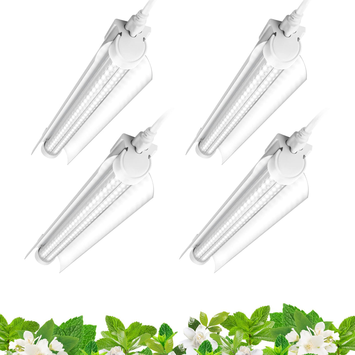 Barrina T8 Grow Lights 1FT pack, showing 4 LED strips