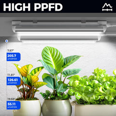 Barrina T8 Grow Lights installation with clips and cables