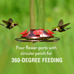 Base of Woodstream Hummingbird Feeder showing easy cleaning