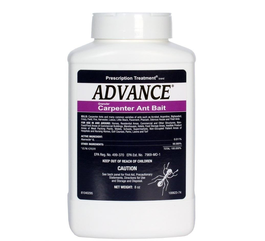 BASF Advance Carpenter Ant Bait Granules 8 oz bottle front view