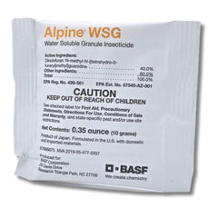BASF Alpine WSG Water Soluble Granule insecticide front view packet
