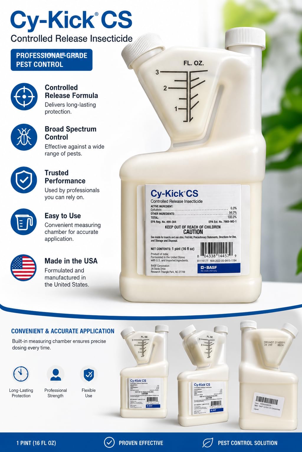 BASF Cy-Kick CS Insecticide in use in a garden