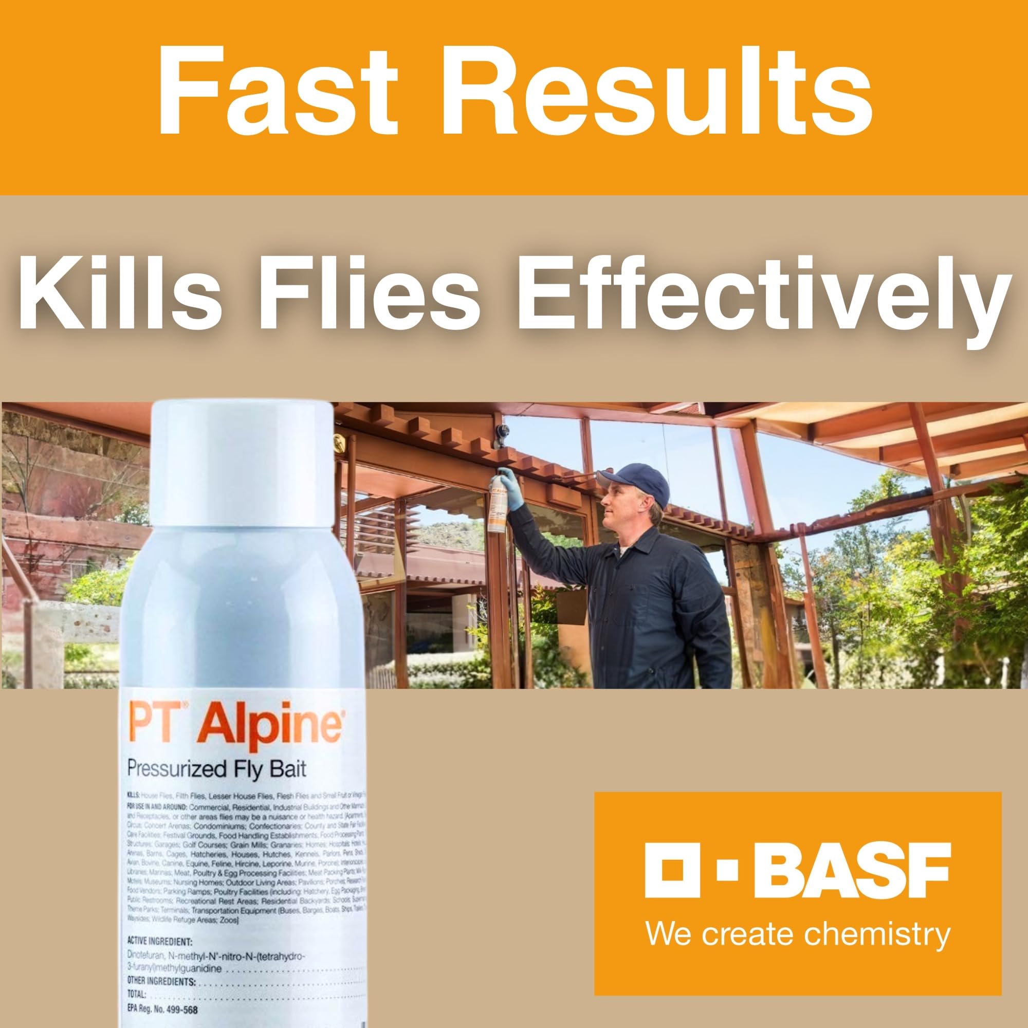 BASF PT Alpine Fly Bait Spray application area