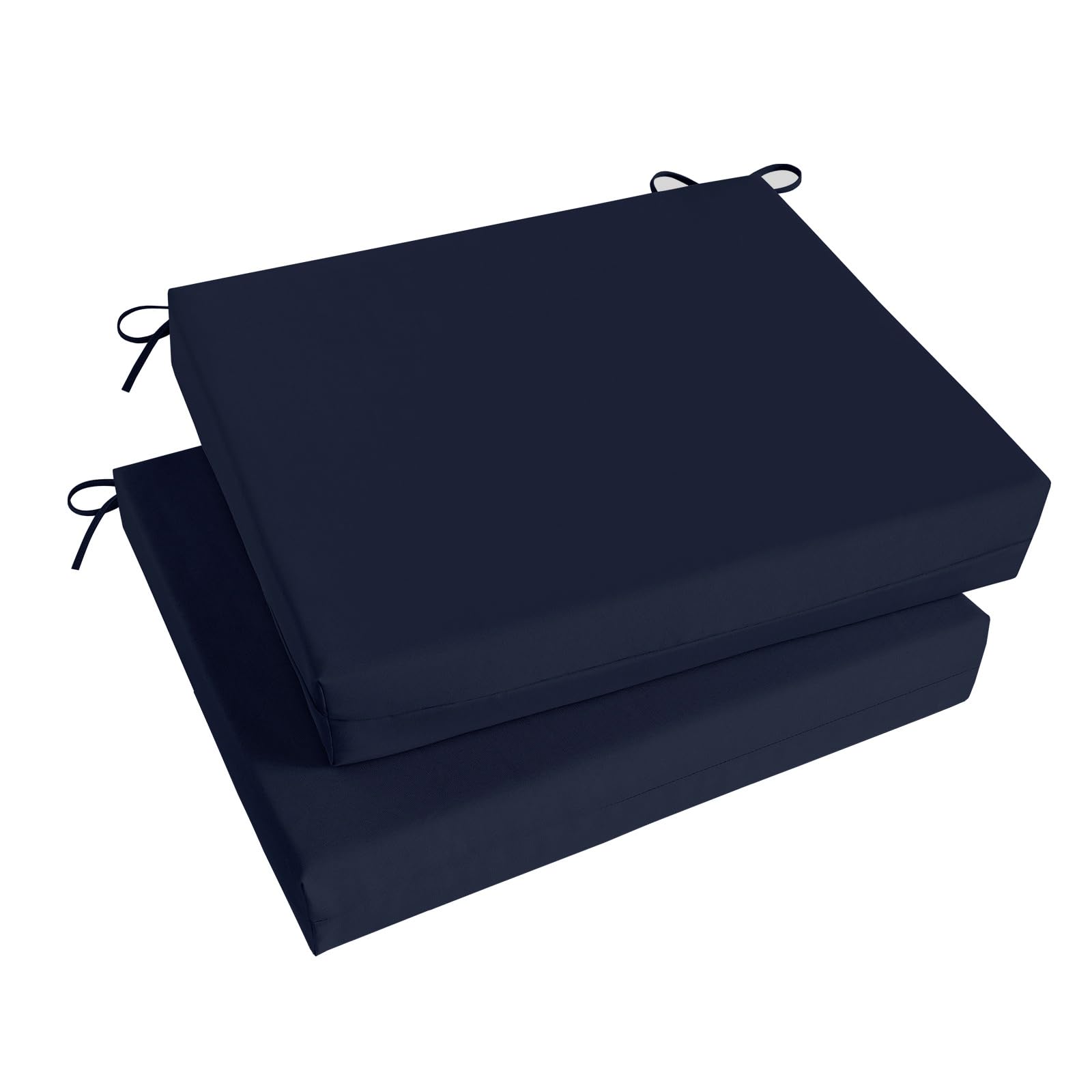 Basic Beyond navy outdoor chair cushions front view