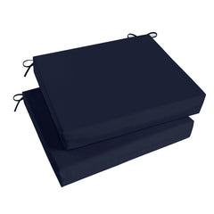 Basic Beyond navy outdoor chair cushions front view