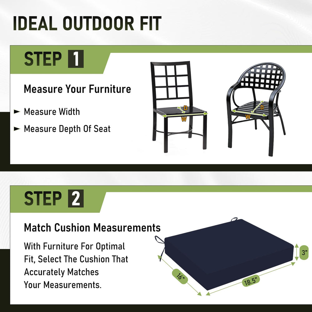 Basic Beyond outdoor chair cushions close-up of fabric