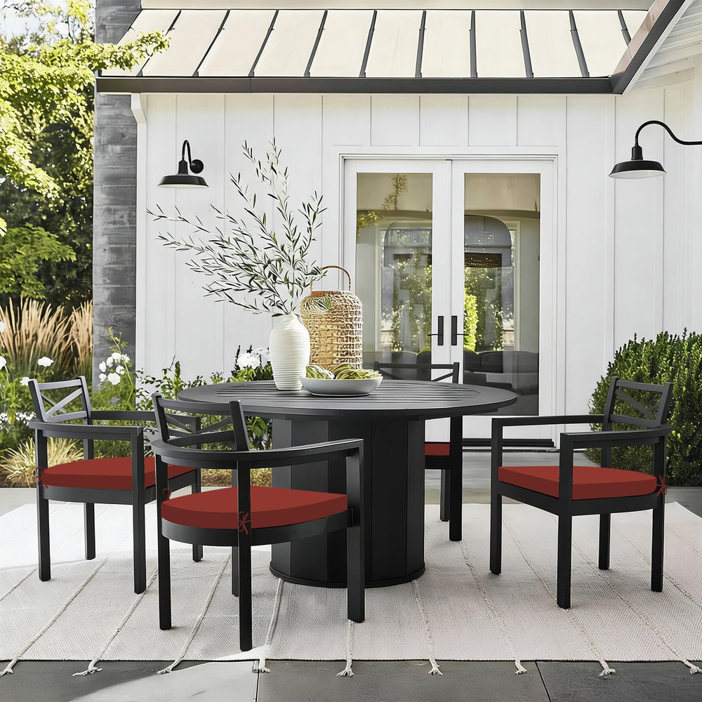 Basic Beyond Outdoor Chair Cushions in a stylish indoor living room