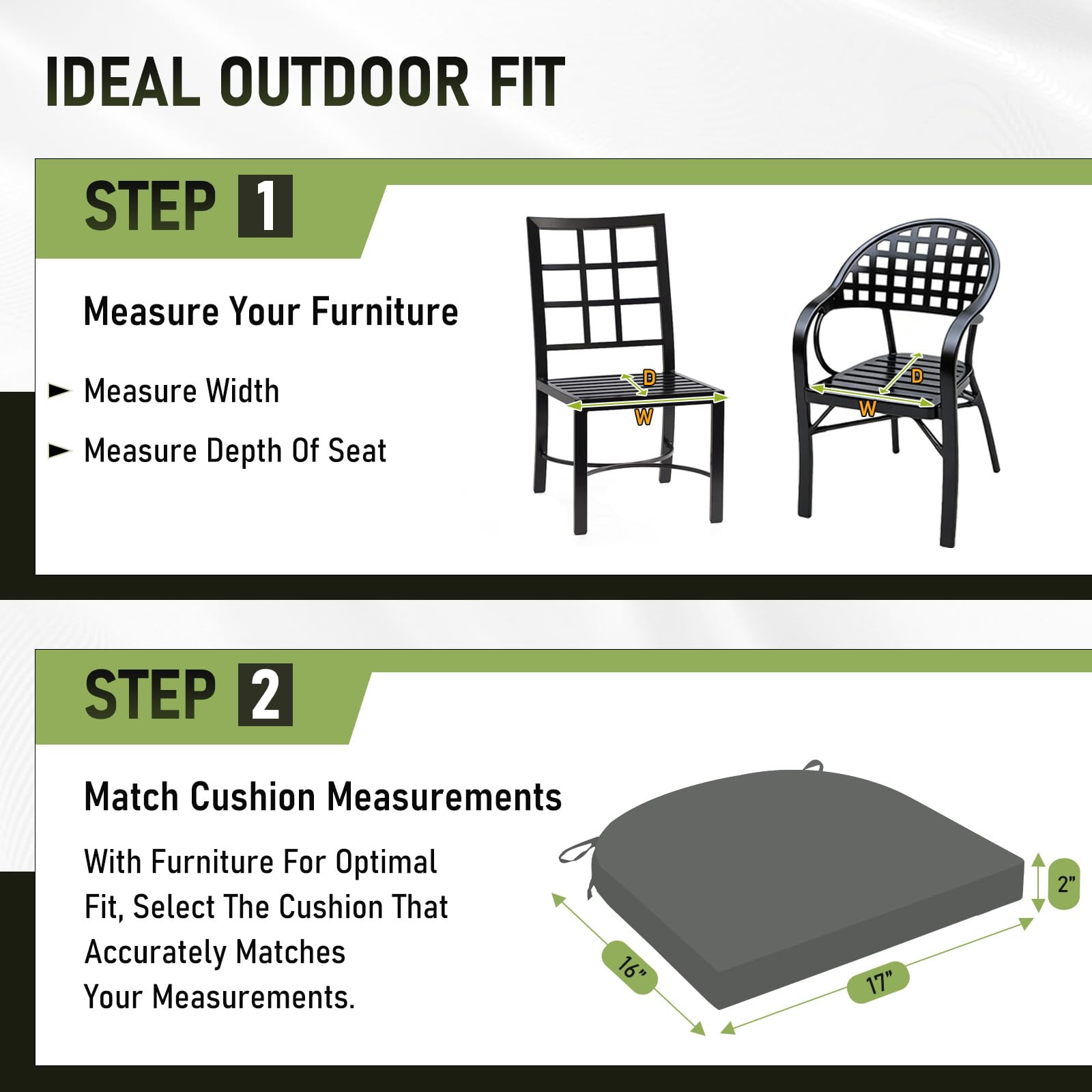 Basic Beyond Outdoor Chair Cushions in lifestyle setting