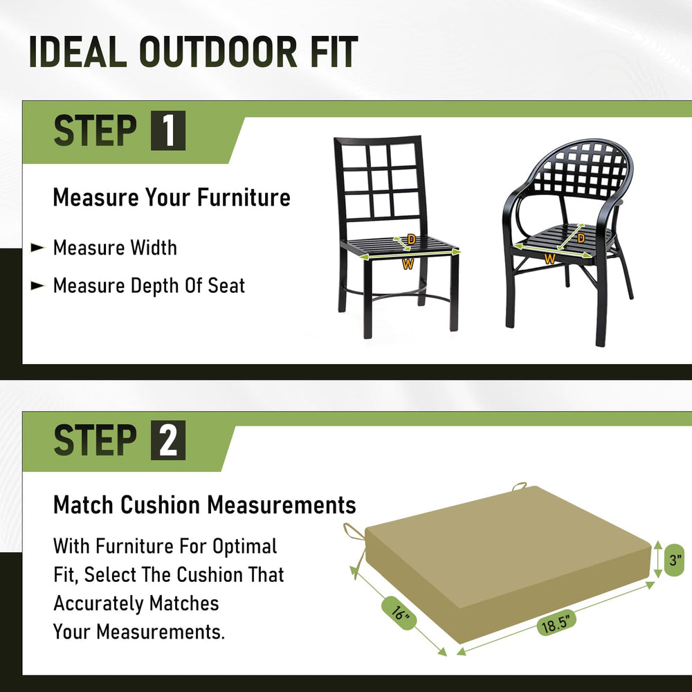 Basic Beyond Outdoor Chair Cushions in use at a garden party