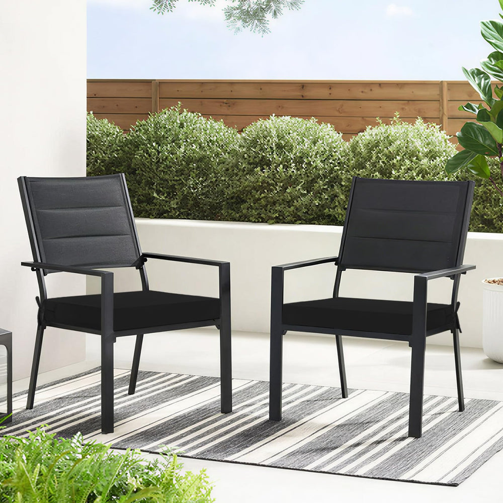 Basic Beyond Outdoor Chair Cushions neatly folded