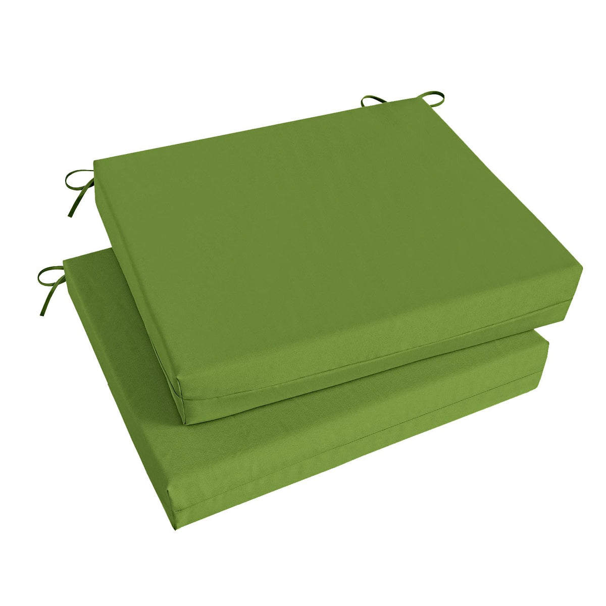Basic Beyond Outdoor Chair Cushions Set of 2 in Grass Green front view
