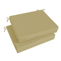 Basic Beyond Outdoor Chair Cushions Set of 2 Khaki front view