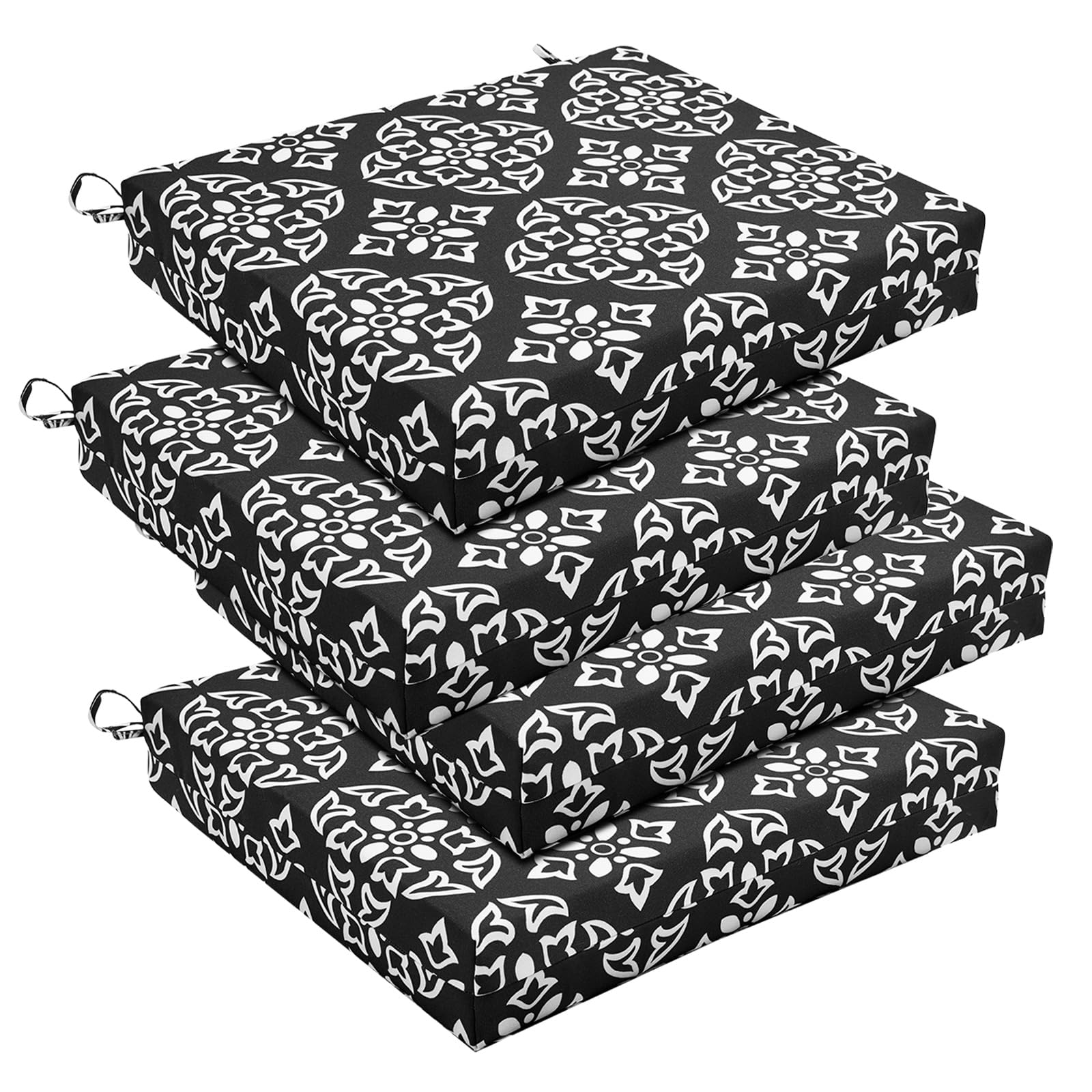 Basic Beyond Outdoor Chair Cushions Set of 4 in Medallion colour