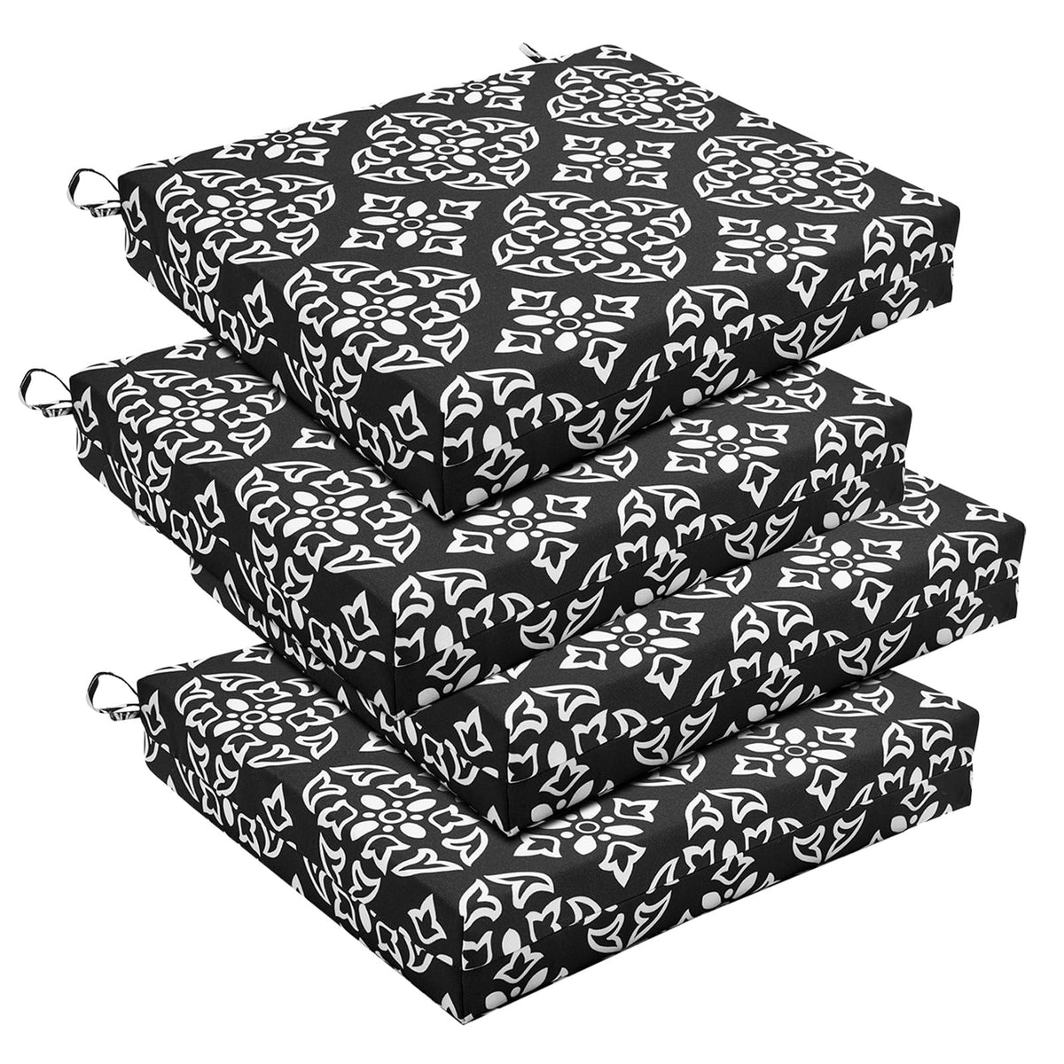 Basic Beyond Outdoor Chair Cushions Set of 4 in Medallion colour